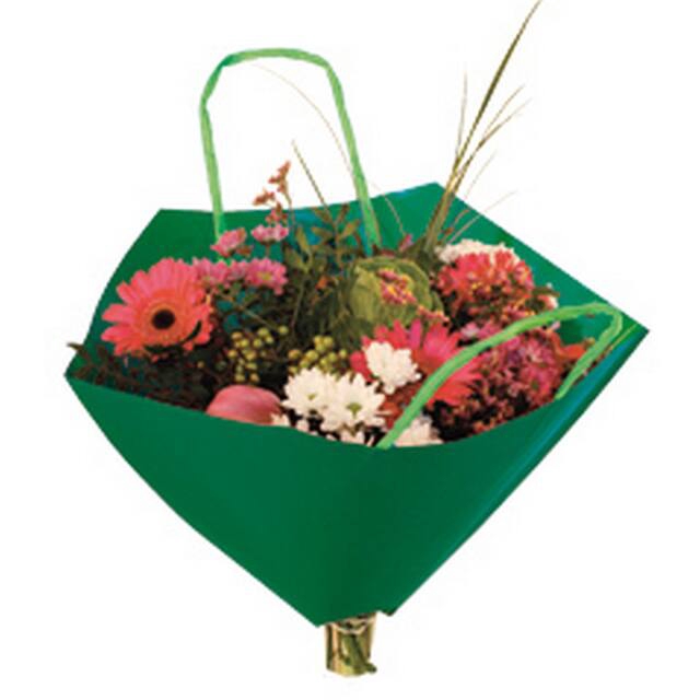 <h4>Hoes 35x35cm boekettas Bro-lux Fond donker groen 400/ds</h4>