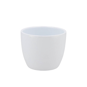 Ceramic Pot White Shiny 10cm