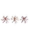 Cosmo Copper Mix Candle Holder Snowflake Ass 13x13x14cm