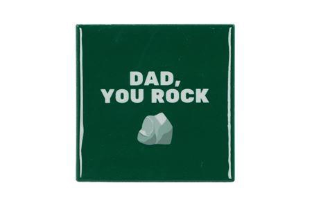 <h4>Tile Dad You Rock Green 10x10x1cm Nm</h4>