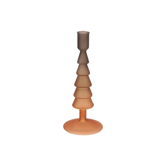 <h4>Nova Woods Brown Candle Holder Tricolor 9x9x22cm N</h4>