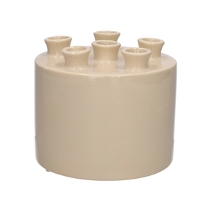 DF03-666844600 - Vase Tulia d3.5/17xh14.3 taupe