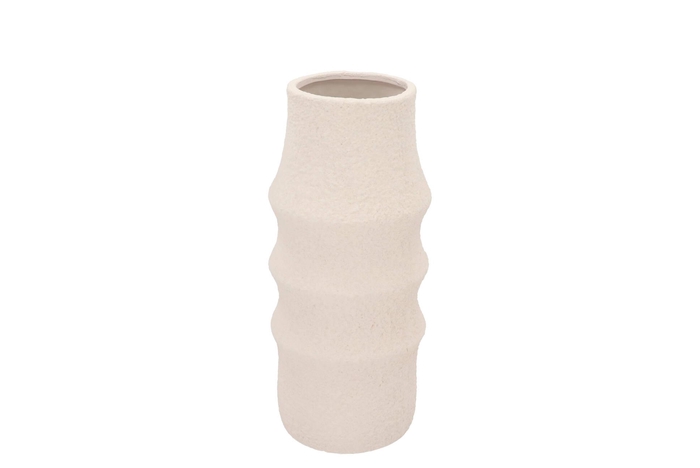 Cascais White Vase 15x15x35cm