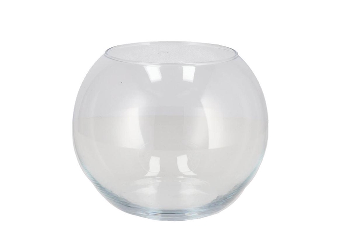 Glass Vase Sphere 11x15cm
