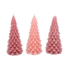 Candle Frosty X-mas Tree Sweets Pink Mix 9x20cm Ass Nm