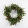 AF Wreath Mix+Cone 50cm Green