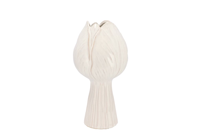 <h4>Tulip White Vase Tulip 13x13x27cm</h4>
