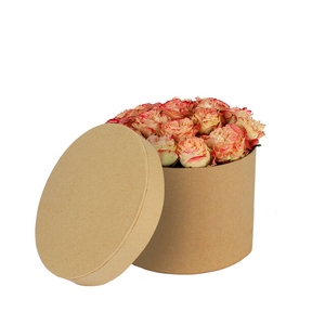 Hat box carton 14xH10cm brown