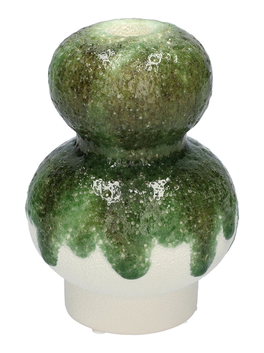 <h4>DF03-741310800 - Candle holder Esencia4 d2.3/10.7xh15 green/white</h4>