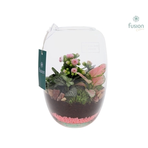 Green Bottle Isabella Small Love met arrangement