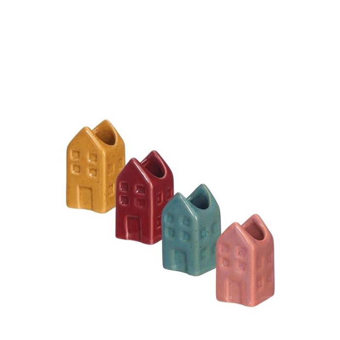 <h4>Keramiek Minivaas huis chic d03*6cm</h4>