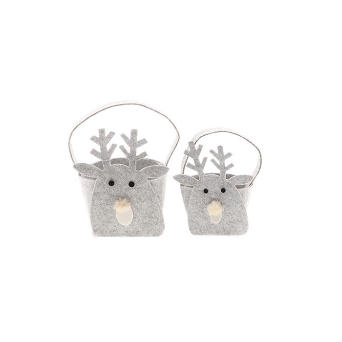 <h4>Basket Deer Gift Bag S2 H26D25</h4>