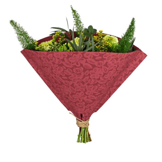 <h4>Hoes 35x35cm Angelo 80gr kraft Flower Field rood 500/doos</h4>