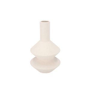 Lisboa White Vase Tube 21x21x36cm