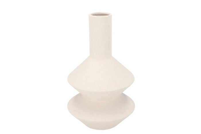 <h4>Lisboa White Vase Tube 21x21x36cm</h4>