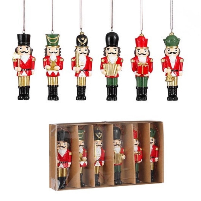 <h4>Kerst Hanger notenkraker 4*10.5cm x6</h4>