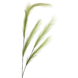 SILK FLOWERS - FEATHER SPRAY GREEN 145CM