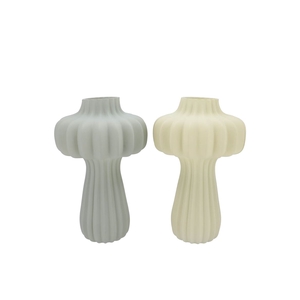 Luxx Nordic Green Vase Lantern Ass 17x17x28cm