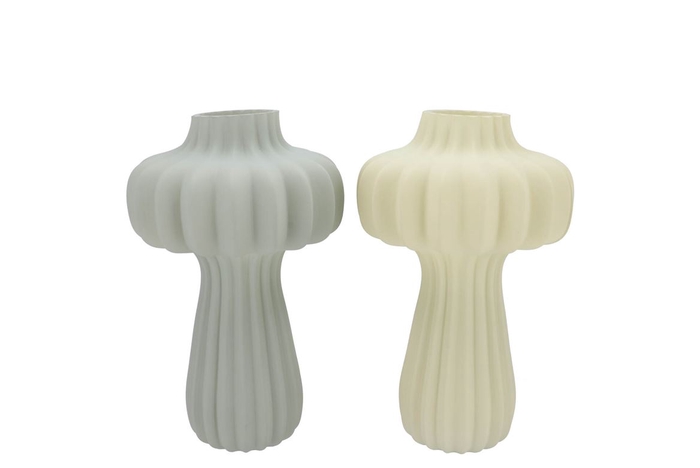 <h4>Luxx Nordic Green Vase Lantern Ass 17x17x28cm</h4>