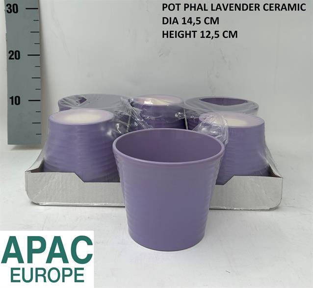 <h4>KERAMIEK POT LAVENDEL D15XH13</h4>