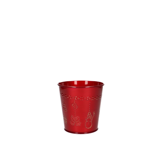 <h4>Christmas Zinc Liam pot d10*10cm</h4>