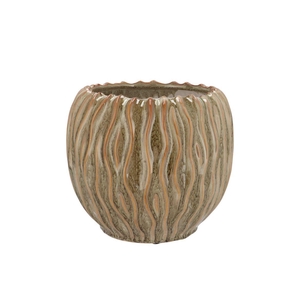 Finn Scottish Green Structure Pot 19x19x16cm