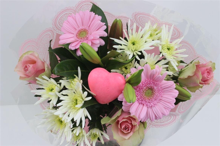 <h4>Boeket Splash Roze Valentijn</h4>