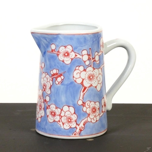 Porcelain jug H15cm l.blue