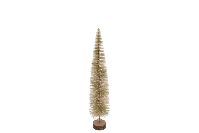 Sparkle Twist Nordic Sand Snow Tree 45x10cm