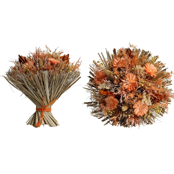 <h4>BS Droog Boeket Peach Ø 35 cm</h4>