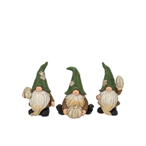 Lesly Gold X-mas Gnome Deco Ass 8x6x14cm