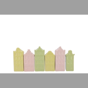 A'dam Houses Canal Dreamy Pastel Mix Vase Ass 6x5x20cm Nm