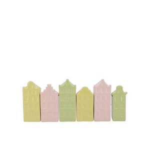 A'dam Houses Canal Dreamy Pastel Mix Vase Ass 6x5x