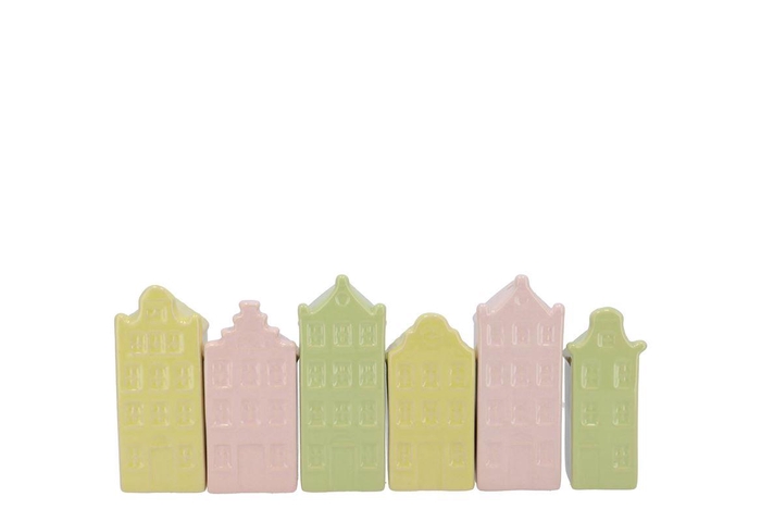 A'dam Houses Canal Dreamy Pastel Mix Vase Ass 6x5x20cm Nm