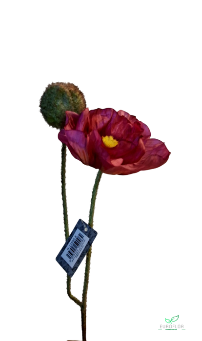SILK FLOWERS - POPPY SPRAY ILSE BEAUTY 81CM