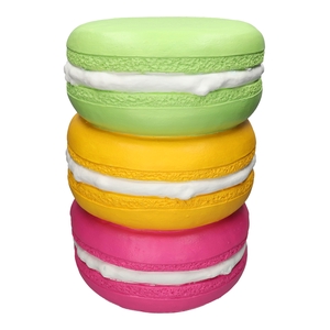 DF03-666352400 - Side table Macaron d30/33.5xh46.5 green/yellow/fuchsia