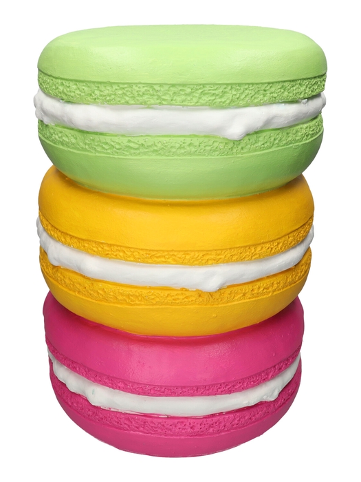 <h4>DF03-666352400 - Side table Macaron d30/33.5xh46.5 green/yellow/fuchsia</h4>
