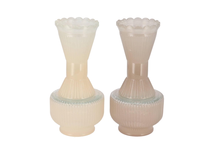 Lynn Sand Mix Vase Ass 11x22cm