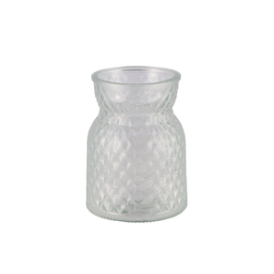 Diamond Clear Vase 10x14cm