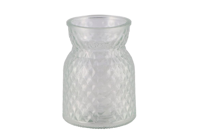 <h4>Diamond Clear Vase 10x14cm</h4>