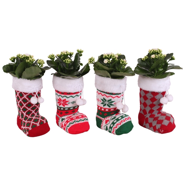 <h4>Christmas Arr. Indoor Fabric Xmas Boot 14cm 1PP</h4>