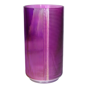 Vase Perlina d13.5xh25.5 purple+pea