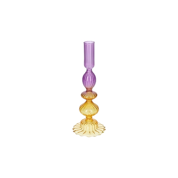 <h4>Candle holder Aviance8 d2.5\\8.4xh22.2 purple\\yellow</h4>