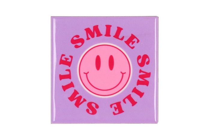 <h4>Tile Smile Purple 10x10x1cm</h4>