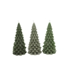 Candle Frosty X-mas Tree Majestic Green Mix 6x12cm Ass