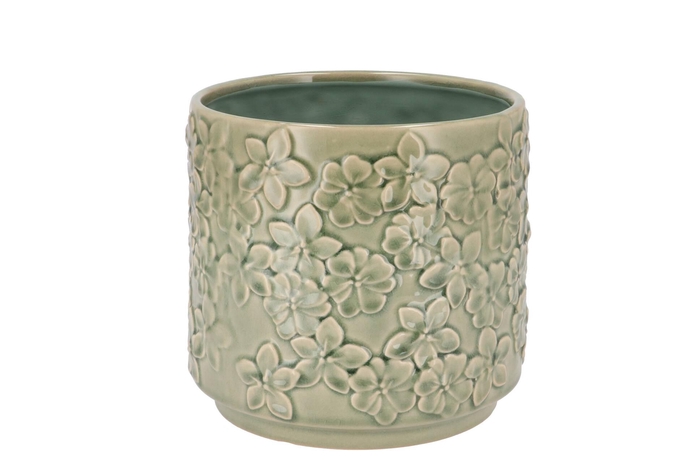 Liv Green Flower Pot 17x17x16cm