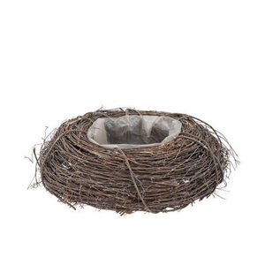 Wreath Elm Branches Planter Grey With Bottom 40x10