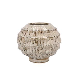 Lima Green Vase Bowl Active Glaze 24x24x21cm