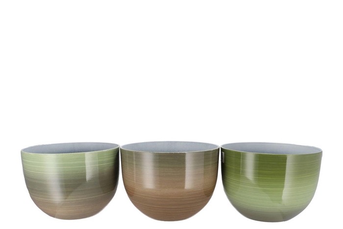 <h4>Melamine Rainbow Green Pot Ass 36x30cm</h4>