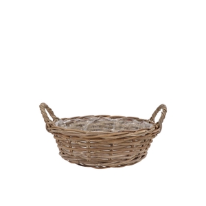 Rattan Kuboo Basket Low Ears 25x13cm